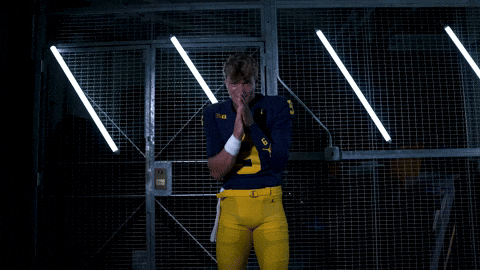 Jj Mccarthy Rubbing His Hand GIF