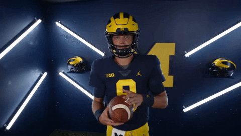 Jj Mccarthy Spinning Football On His Finger GIF