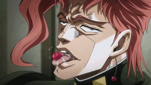Jjba Noriaki Kakyoin Eating Cherry GIF
