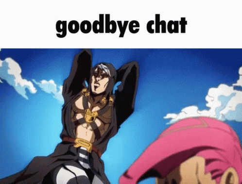 Jjba Goodbye Chat Risotto GIF