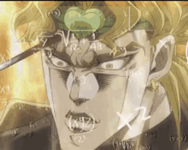 Jjba Dio Brando Confused Thought Anime GIF