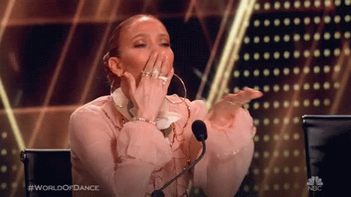 Jlo Giving Flying Kisses GIF