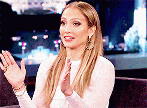 Happy Jlo On Jimmy Kimmel Tonight Show GIF