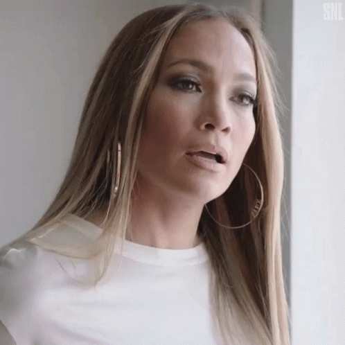 Jlo Large Earings Confused Look GIF