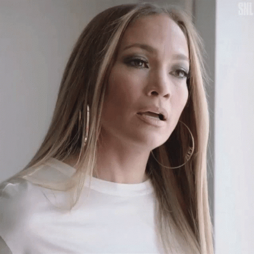 Jlo Large Earings Confused Look GIF