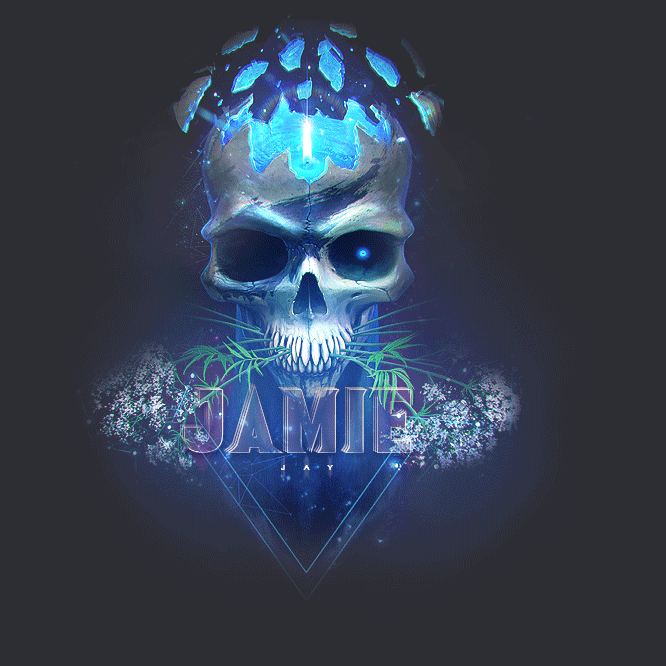 Jmaie Skull Digital Art GIF