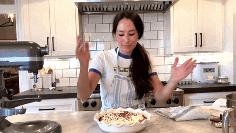 Joanna Gaines Cooking A Pie GIF