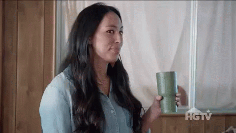 Joanna Gaines Holding A Cup GIF