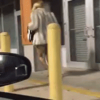 Joanne The Scammer Falling Over GIF