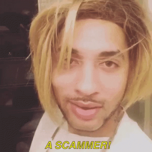 Joanne The Scammer Hair Flip GIF