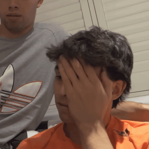 Joao Felix Rubbing His Face GIF