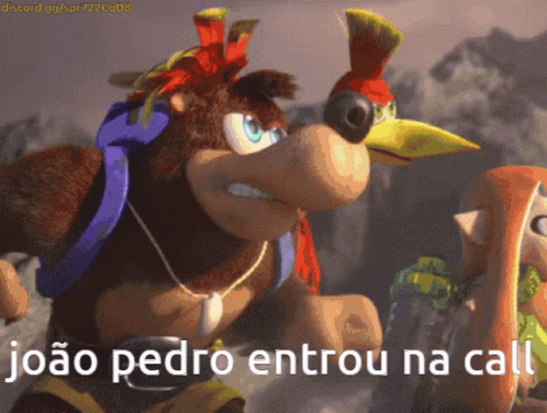 Joao Pedro Entrou Na Call Is Written On The Bottom Of A Cartoon GIF