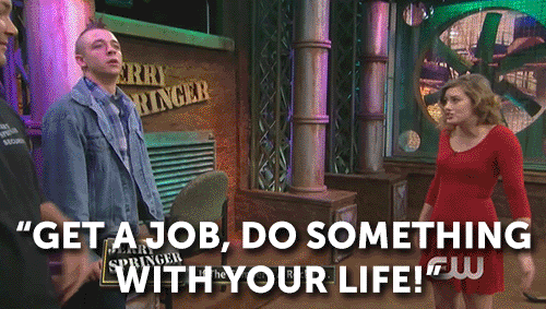 Job Interview Jerry Springer GIF