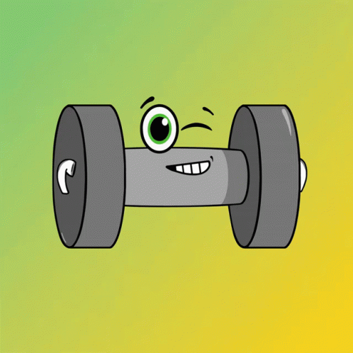 Jockey Gym Logo On Blue Background GIF