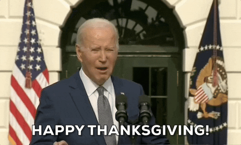 Joe Biden Animated Happy Thanksgiving GIF