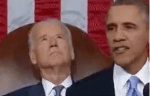 Joe Biden Falling Asleep During Obama Speech GIF