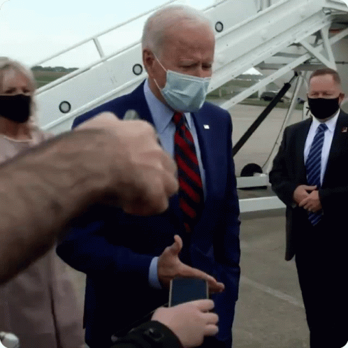 Joe Biden Falling Confused Interview GIF