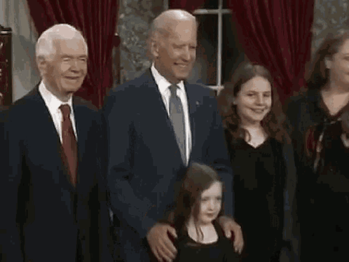 Joe Biden Falling Family Photo Shoot GIF