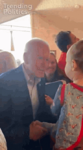 Joe Biden Falling For Cute Kid GIF