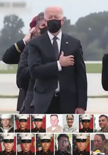 Joe Biden Falling In Line Military Honors GIF