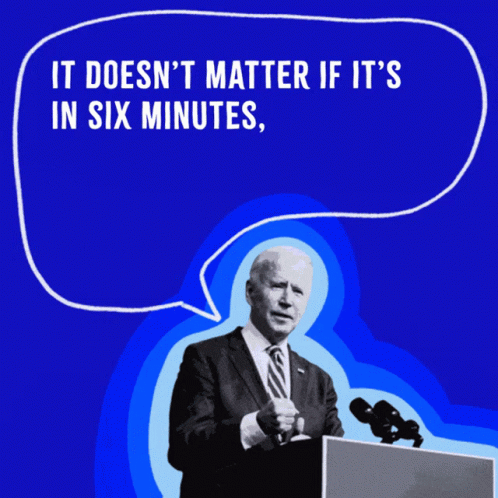 Joe Biden Giving Speech With Blue Background GIF