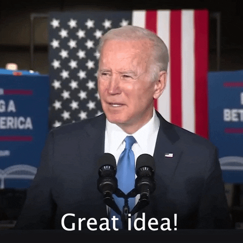 Joe Biden Good Thinking GIF