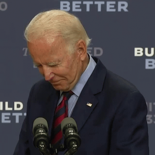 Joe Biden Nodding Senile Moment GIF