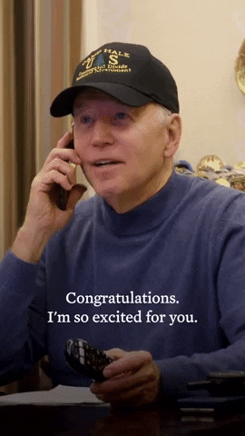 Joe Biden Phone Call Kudos GIF