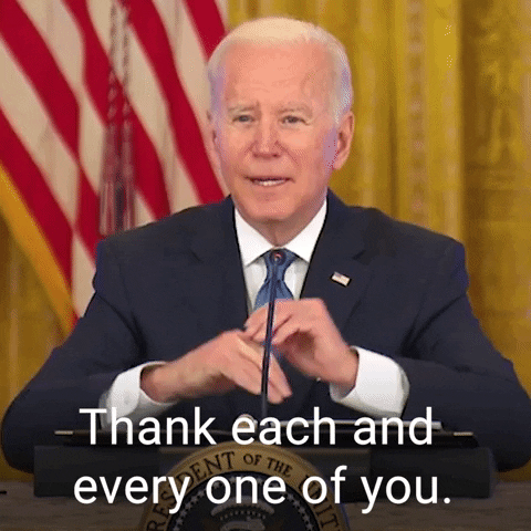 Joe Biden Speech Thank You All GIF