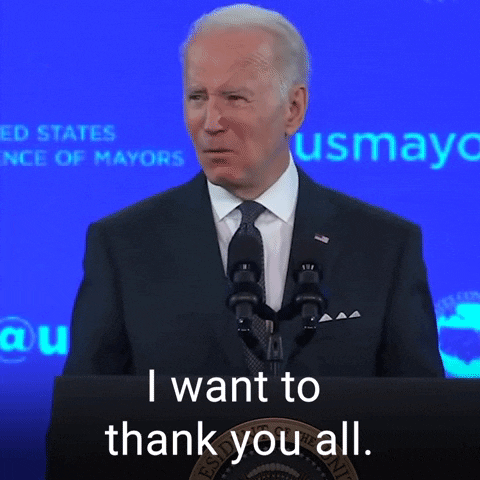 Joe Biden Thank You All Speech GIF