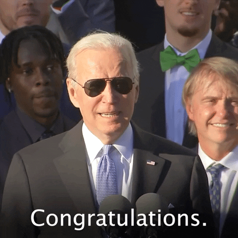 Joe Biden Well Done Congratulations GIF