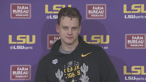 Joe Burrow One Of Ed Orgeron Player GIF