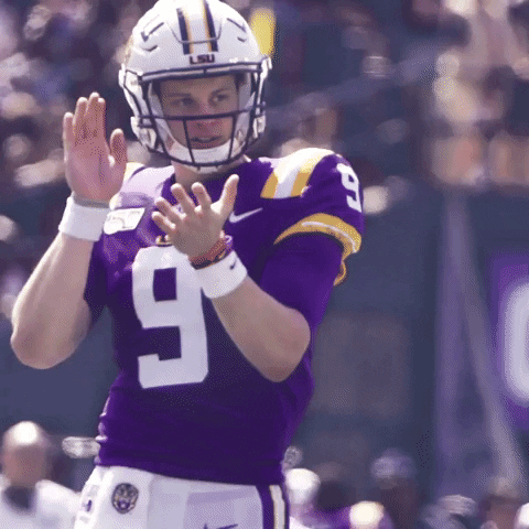 Joe Burrow Player Of Ed Orgeron Clapping GIF
