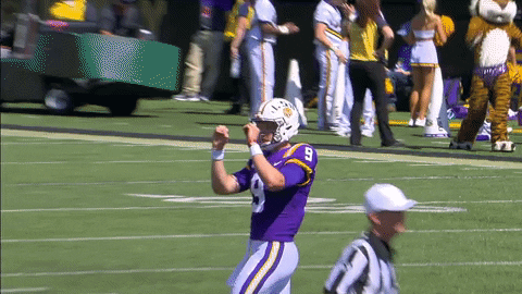 Joe Burrow Player Of Ed Orgeron Gesturing Stop GIF