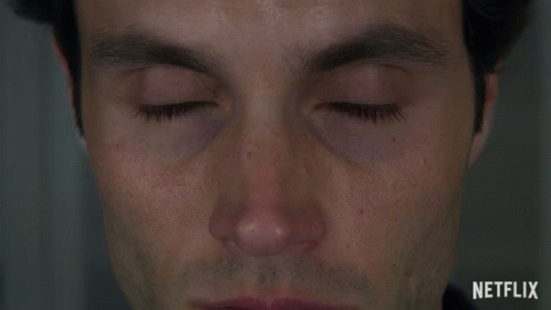 Joe Goldberg Open Eyes GIF