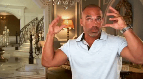 Joe Gorga Doesn't Like Person Talking Stuffy GIF