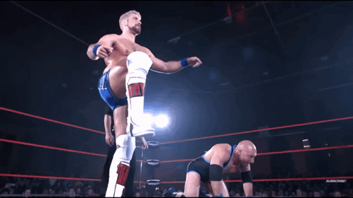 Joe Hendry Kicked Simon Miller GIF