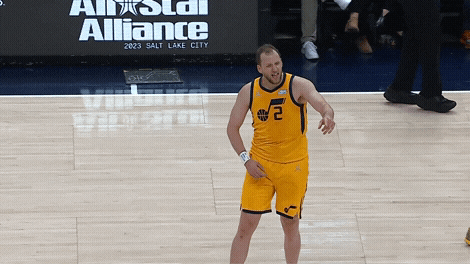 Joe Ingles Angrily Pointing GIF