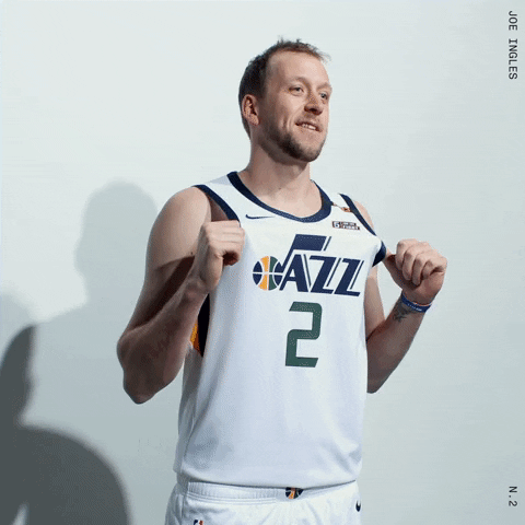 Joe Ingles Jersey Flexing GIF