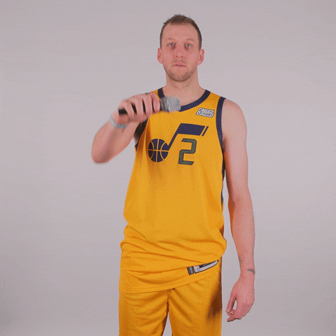 Joe Ingles Mic Drop GIF