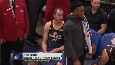 Joe Ingles One Finger Up GIF
