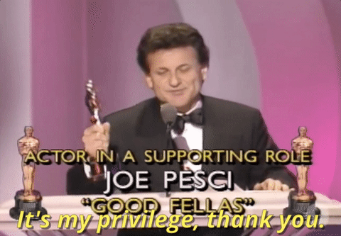Joe Pesci It's My Privilege Thank You GIF