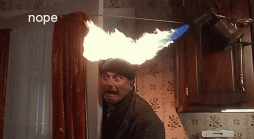 Joe Pesci Nope Head On Fire GIF