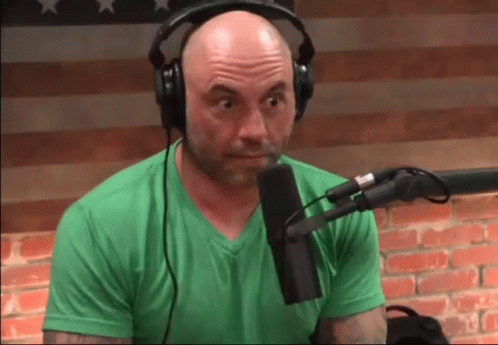 Joe Rogan Wide Eyes Shock Nodded GIF