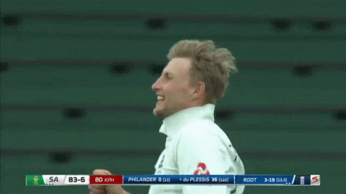 Joe Root Run Jump Celebration GIF
