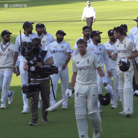 Joe Root Walking Team Century GIF
