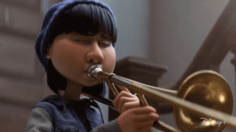 Joe Teaches Class To Play Bugle Soul Disney GIF