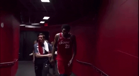 Joel Embid Sixers Jersey Number 21 GIF
