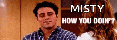 Joey How You Doin Misty Friends GIF