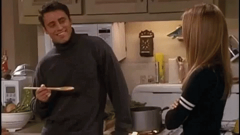Joey How You Doin Rachel Green Kitchen GIF